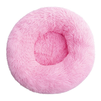 Fluffy Donut-Katzenkorb, Rosa, verschiedene Größen